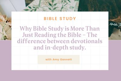Why Bible Study is More Than Just Reading the Bible – The difference between devotionals and in-depth study